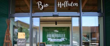 Eingang des Hofladens Hafnerbauer